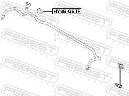Mounting, stabiliser bar HYSB-GETF - image 2