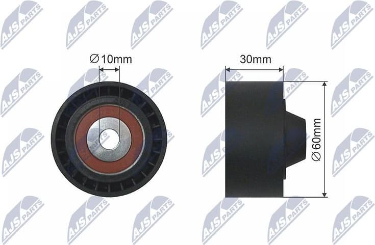 Deflection/Guide Pulley, V-ribbed belt RNK-RE-005