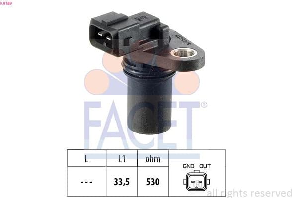 Sensor, camshaft position Made in Italy - OE Equivalent 9.0189