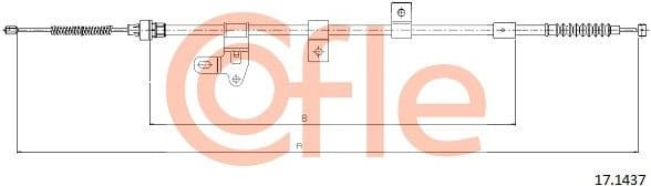 Cable Pull, parking brake 92.17.1437