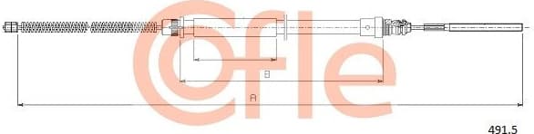 Cable Pull, parking brake 92.491.5