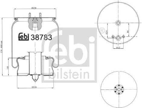 Bellow, air suspension 38783