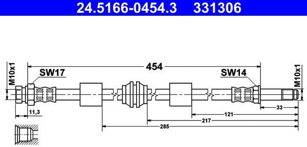 Brake Hose 24-5166-0454-3