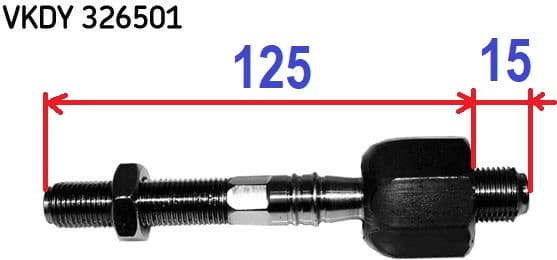 Tie rod inner (rack end) VKDY 326501