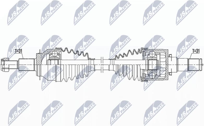 Drive Shaft NPW-MZ-080
