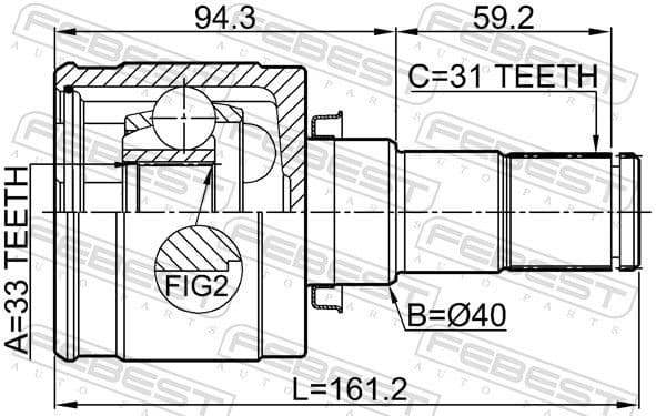 Joint Kit, drive shaft 0511-CX5MTLH - image 2