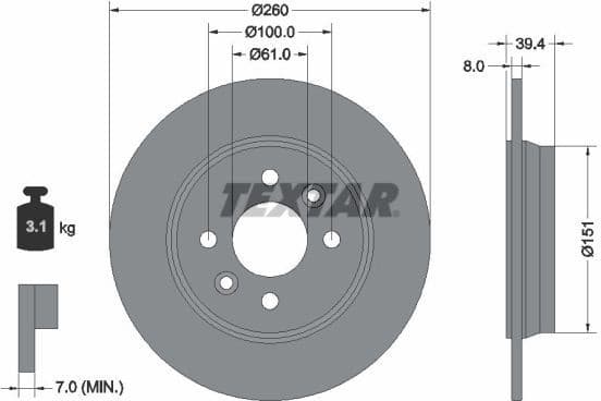Brake Disc PRO 92347603