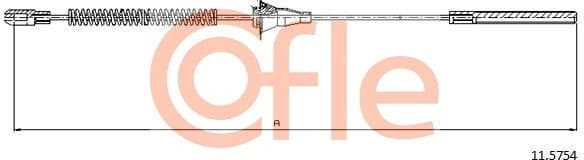 Cable Pull, parking brake 92.11.5754