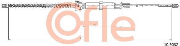 Cable Pull, parking brake 92.10.9032