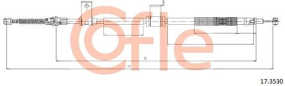 Cable Pull, parking brake 92.17.3530