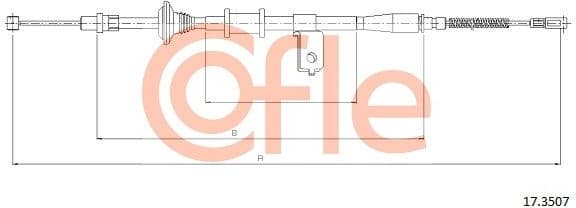 Cable Pull, parking brake 92.17.3507