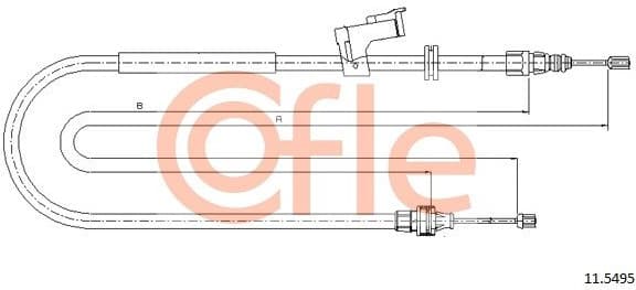 Cable Pull, parking brake 92.11.5495