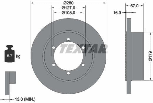 Brake Disc PRO 92304003