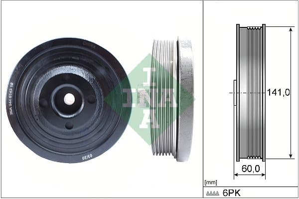 Belt Pulley, crankshaft 544 0143 10