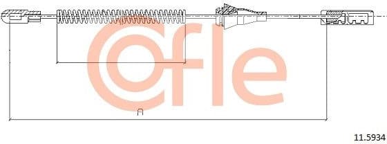 Cable Pull, parking brake 92.11.5934