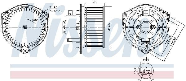 Interior Blower 87454