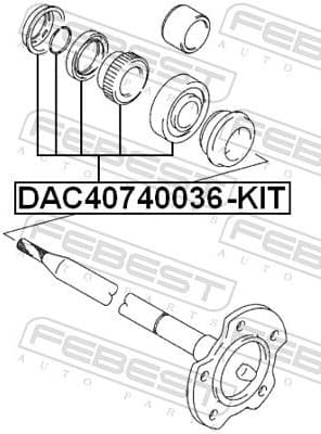 Wheel Bearing Kit DAC40740036-KIT - image 2