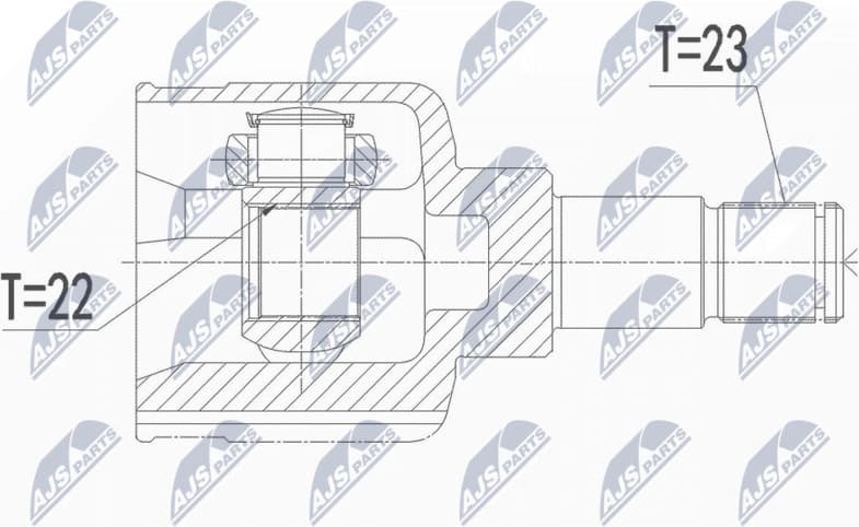 Joint Kit, drive shaft NPW-FR-144