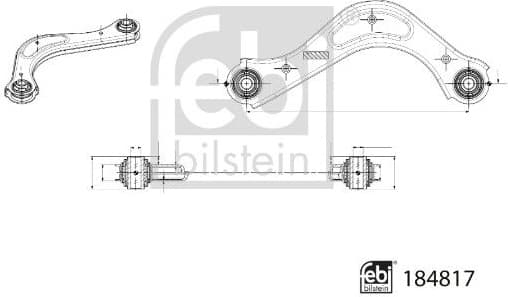 Control/Trailing Arm, wheel suspension 184817 - image 3