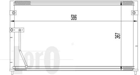 Condenser, air conditioning LORO 030-016-0006 - image 2
