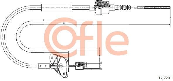 Cable Pull, clutch control 92.12.7201