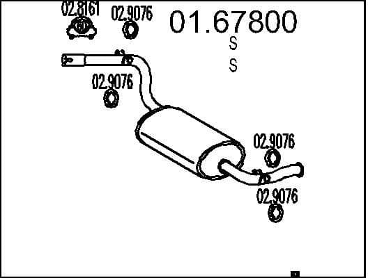 Rear Muffler 01.67800