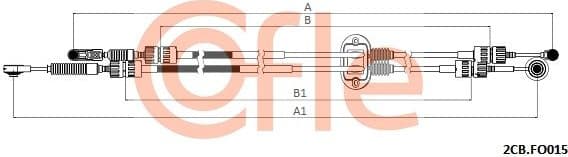 Cable Pull, manual transmission 92.2CB.FO015