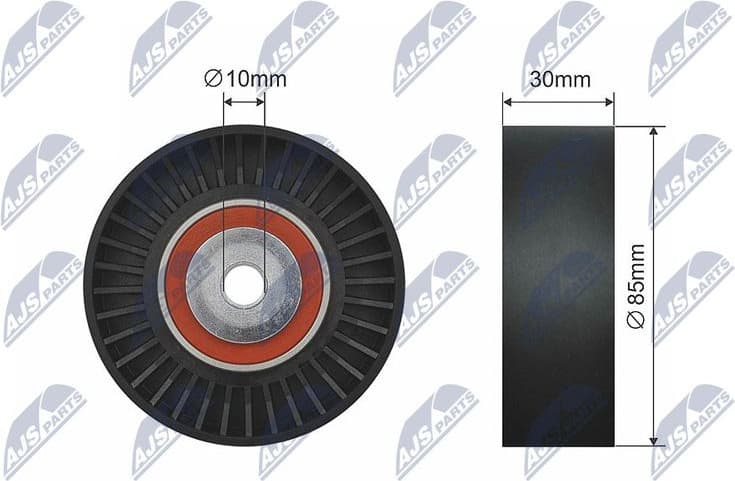 Deflection/Guide Pulley, V-ribbed belt RNK-SB-002