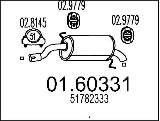 Rear Muffler 01.60331