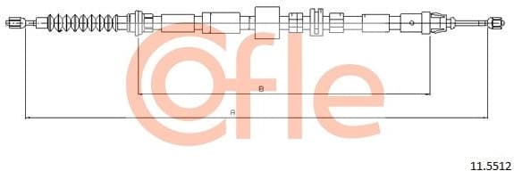 Cable Pull, parking brake 92.11.5512