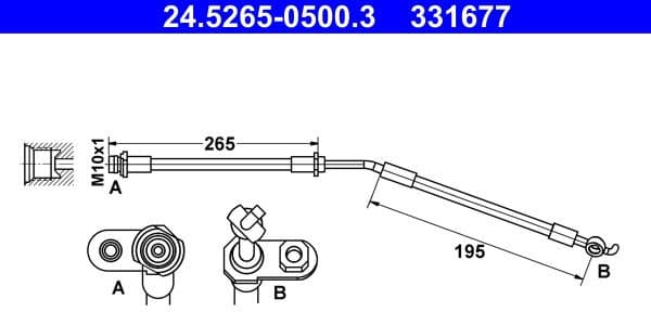Brake Hose 24.5265-0500.3