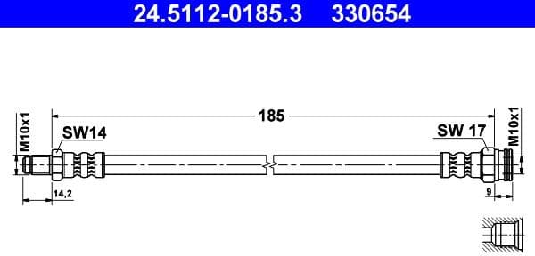 Brake Hose 24-5112-0185-3