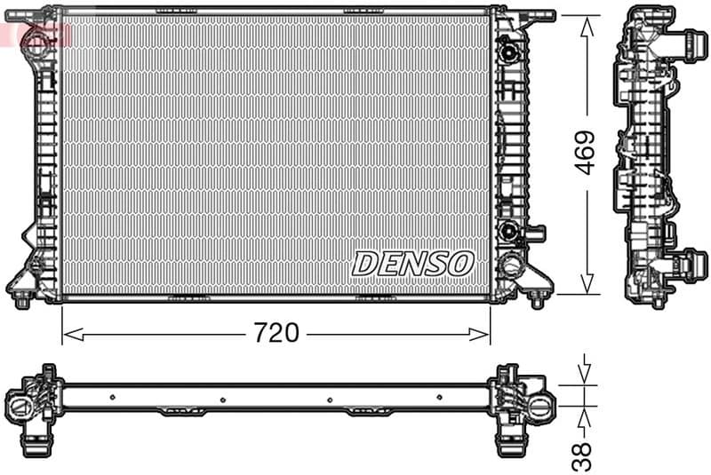 Radiator, engine cooling DRM02023