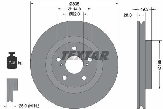 Brake Disc PRO+ 92304305