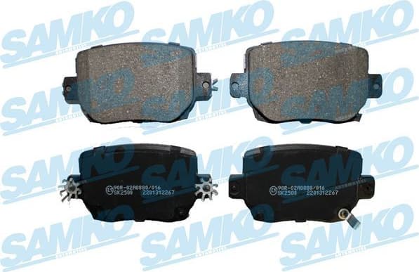 Brake Pad Set, disc brake 5SP2267