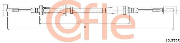 Cable Pull, parking brake 92.12.3725