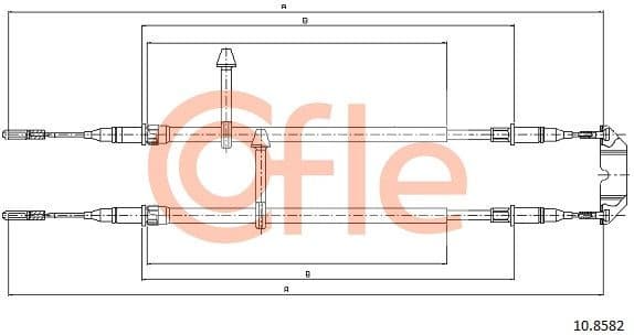 Cable Pull, parking brake 92.10.8582