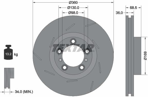 Brake Disc PRO+ 92213905