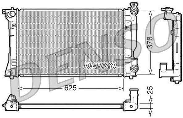 Radiator, engine cooling DRM50035