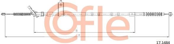 Cable Pull, parking brake 92.17.1484