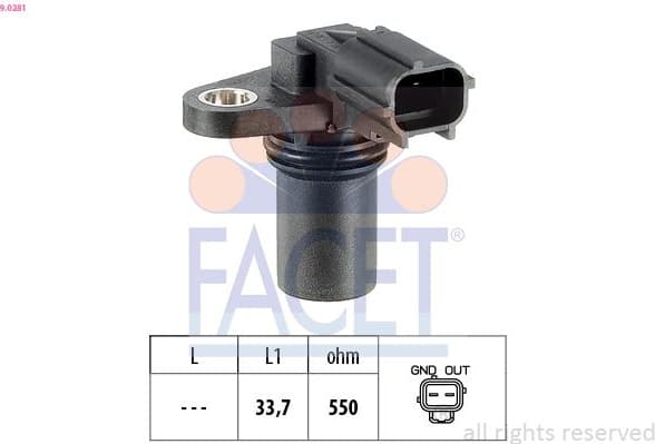 Sensor, camshaft position Made in Italy - OE Equivalent 9.0281