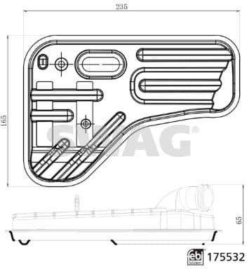 Hydraulic Filter, automatic transmission SWAG extra 33 10 2944 - image 3