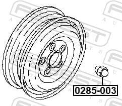 Wheel Nut 0285-003 - image 2