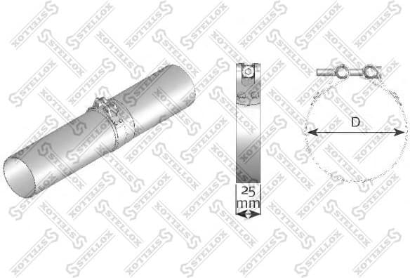 Pipe Connector, exhaust system 82-01094-SX