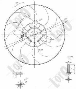 Fan, engine cooling LORO 009-014-0003 - image 5