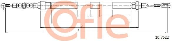 Cable Pull, parking brake 92.10.7622