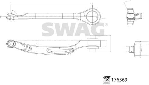 Control/Trailing Arm, wheel suspension 33 10 3497 - image 3