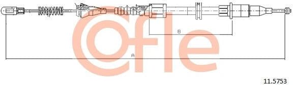 Cable Pull, parking brake 92.11.5753