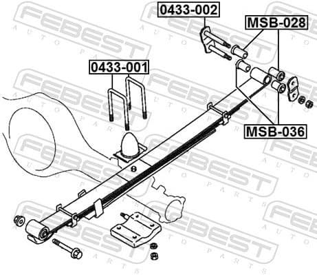 Mounting Kit, leaf spring 0433-002 - image 2