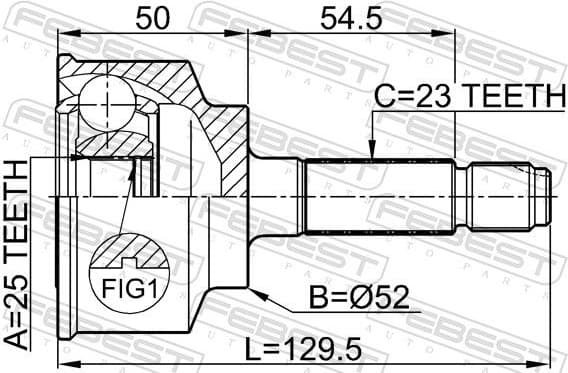 Joint Kit, drive shaft 0310-047 - image 2